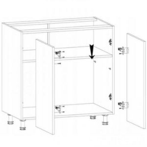 Obrazek Szafka kuchenna Gardena D80 grey