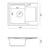 Obrazek Zlew Chrystian 116 600x450x185 szary 