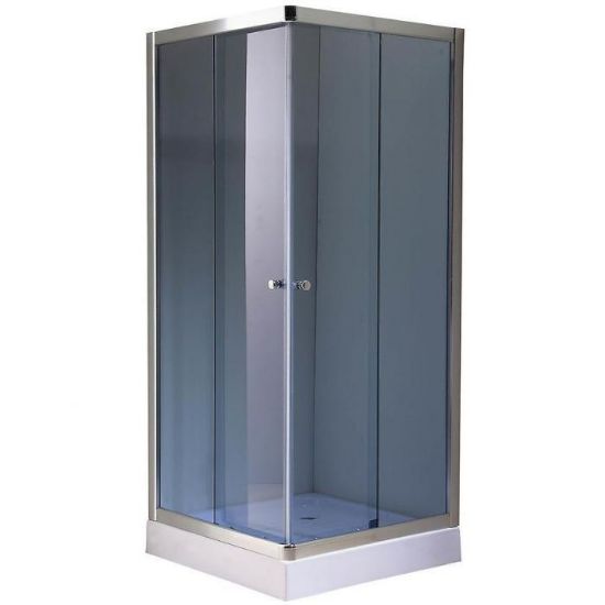 Obrazek Kabina natryskowa kwadratowa A1900F 90/90/185 grafit