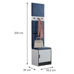 Obrazek Garderoba Roj 10 biała + Kronos 09 niebieska