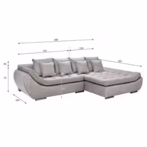 Obrazek Narożnik z funkcją spania Hugo 2R-LC Primo 80