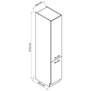 Obrazek Szafka kuchenna Max D40sł 2133 Pl 2fr butelkowa zieleń