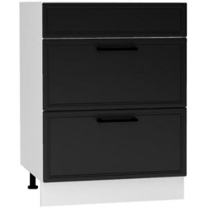 Obrazek Szafka Kuchenna Emily D60PC S/2 ZASL czarny groszek