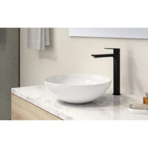 Obrazek Bateria umywalkowa wysoka Sol Black