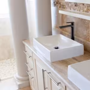 Obrazek Bateria umywalkowa wysoka Sol Black