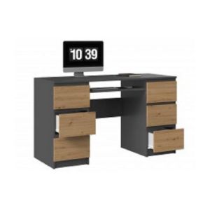 Obrazek Biurko Krister (antracyt/dąb artisan)