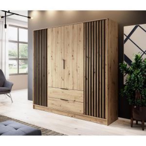 Obrazek Szafa Nelly 4d Artisan/Lamela Czarna