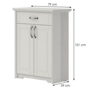 Obrazek Komoda 2d1s Evergreen Eg-Cpl21 Ivory