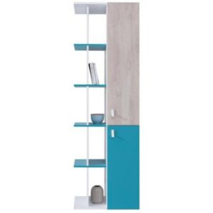 Obrazek Regał Planet PL5 biały/dąb/morski