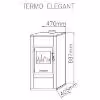 Obrazek Piec Termoelegant bordo 10,5 kW