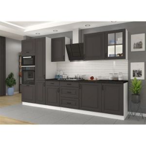 Obrazek Szafka kuchenna STILO grafit mat/biały 60dps-210 3s 1f