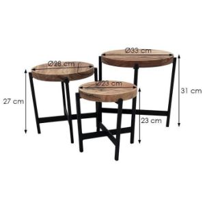 Obrazek  Ława Noble akacja/czarny 