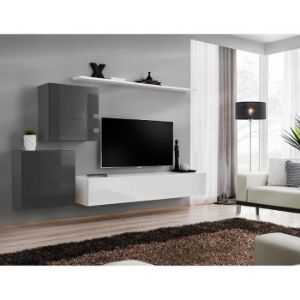 Obrazek Szafka RTV Wisząca Switch SW2 Czarny 