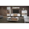 Obrazek Szafka RTV Vida TV pacific walnut/crystal white