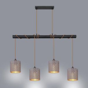 Obrazek Lampa 15584-4H1 Szaro-złota LW4