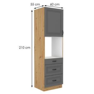 Obrazek Szafka kuchenna Stilo dustgrey/artisan 60dps/210 3s 1f