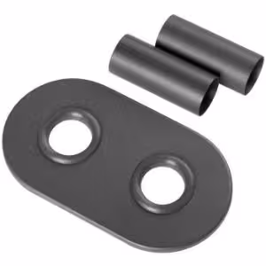 Obrazek Zestaw maskujący podwójny do podłączenia grzejnika grafit