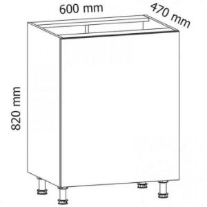 Obrazek Szafka kuchenna Gardena D60 P white