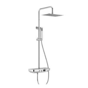 Obrazek Zestaw prysznicowy Rain Krotos chrom 