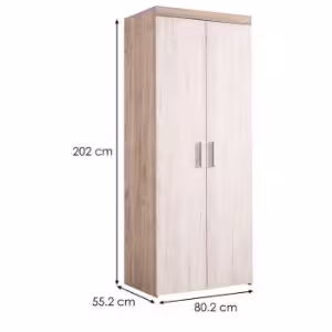 Obrazek Szafa Arno 2K szary/biały dąb 11008691