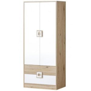 Obrazek Szafa Nico 80 biały/dąb jasny nr-1
