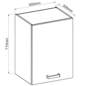 Obrazek Szafka kuchenna Artisan cappuccino połysk 50G-72 1F