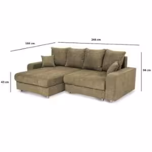 Obrazek Narożnik z funkcją spania Rodos Alfa 07 uniwersalny