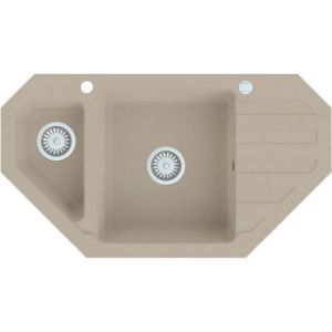Obrazek Zlew Granitowy Narożny 900x500 Beż