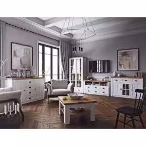 Obrazek Witryna Prowansja W2S sosna andersen/dąb lefkas ciemny