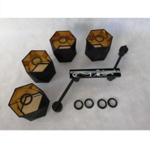 Obrazek Lampa Siro 1043 czarna/złota LW4 