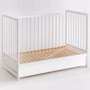 Obrazek Łóżeczko Cypi II Plus Szuflada+Materac Białe 