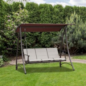Obrazek Huśtawka ogrodowa beżowa