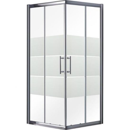 Obrazek Kabina prysznicowa KW. Mario 90 szkło paski chrom