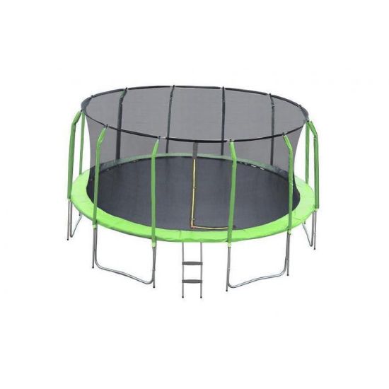 Obrazek Trampolina Comfort z drabinką 457cm zielona 