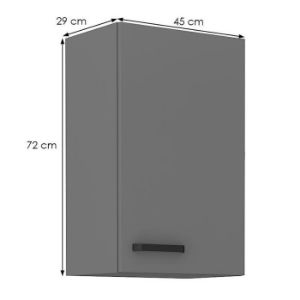 Obrazek Szafka kuchenna NESSA antracyt 45g-72 1f