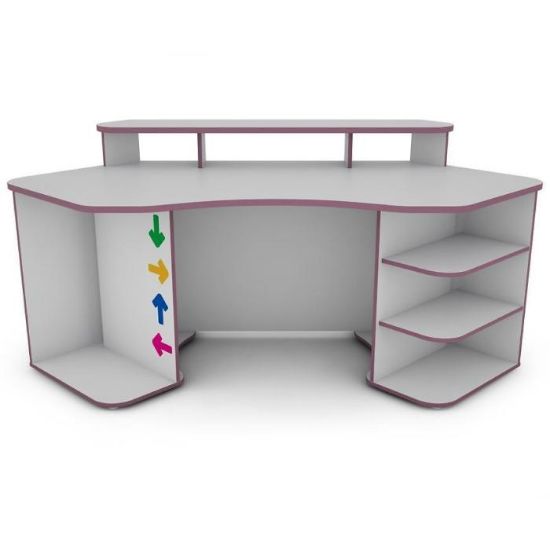 Obrazek Biurko Matrix 2 biały/fiolet 