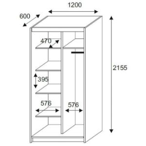 Obrazek Szafa Nico I 120 Sonoma