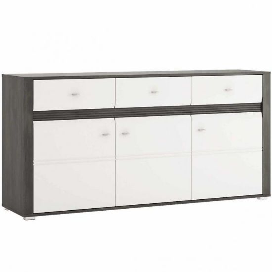 Obrazek Komoda Sevilla typ 40 3D3S sosna norweska/ biały