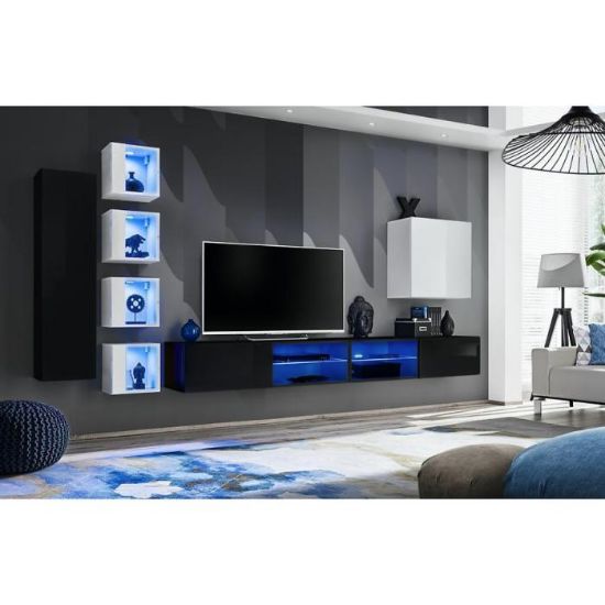 Obrazek Meblościanka Switch Xxvi Czarny/Biały