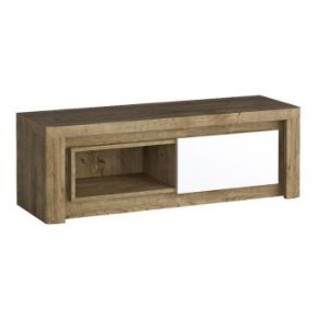 Obrazek Szafka RTV Livinio L10 ribbeck/biały połysk