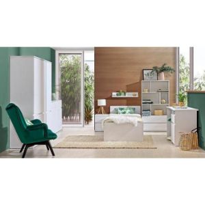 Obrazek Komoda wąska Rino 05 biały/biały