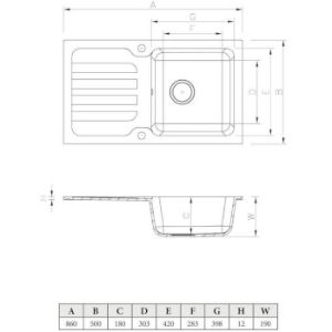 Obrazek Zlew Granitowy 1k 860x500 Beż