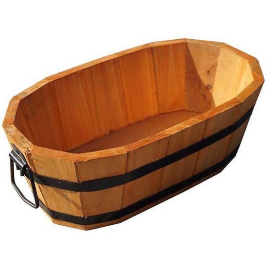 Obrazek Drewniana doniczka 50x30x21 cm