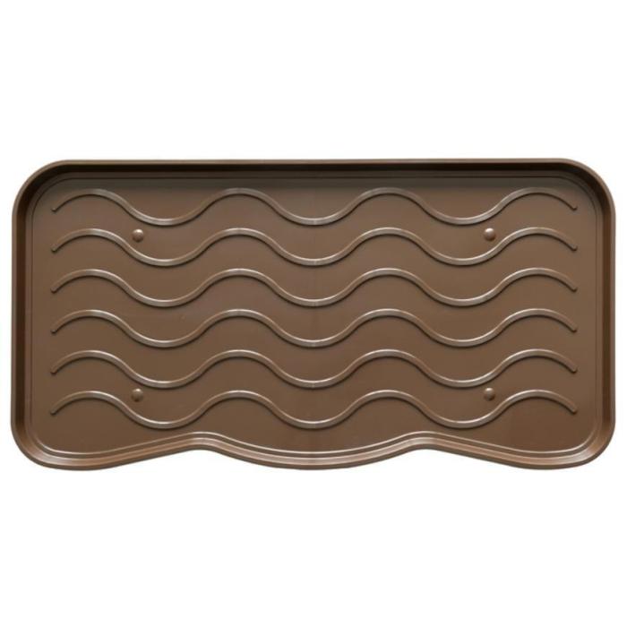 Ociekacz na buty 38x75 brąz fala