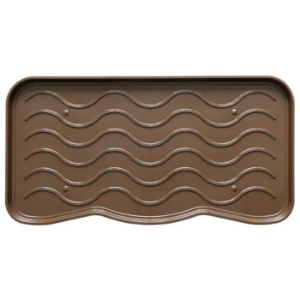 Obrazek Ociekacz na buty 38x75 brąz fala