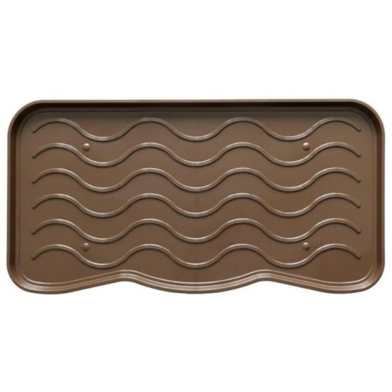 Obrazek Ociekacz na buty 38x75 brąz fala