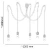 Obrazek Lampa Rope pajączek 312921 E27x5 LW5