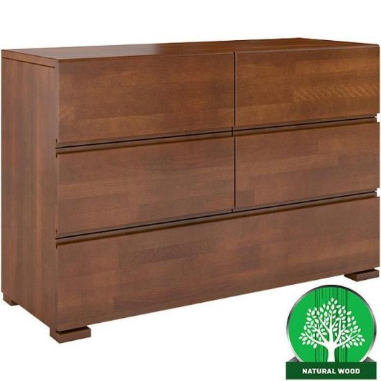 Obrazek  Komoda Drewniana Bukowa 5s Skandica Vestre Orzech 