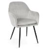 Obrazek Krzesło Roma Jasnoszary/ Noga Czarna
