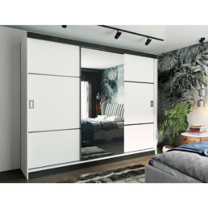 Obrazek Szafa Retro 200 3L biała/ front biały